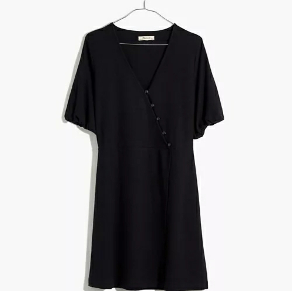 Madwell cross front button dress